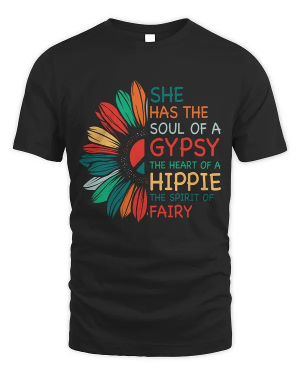 She has the soul of a gypsy the heart of a Hippie