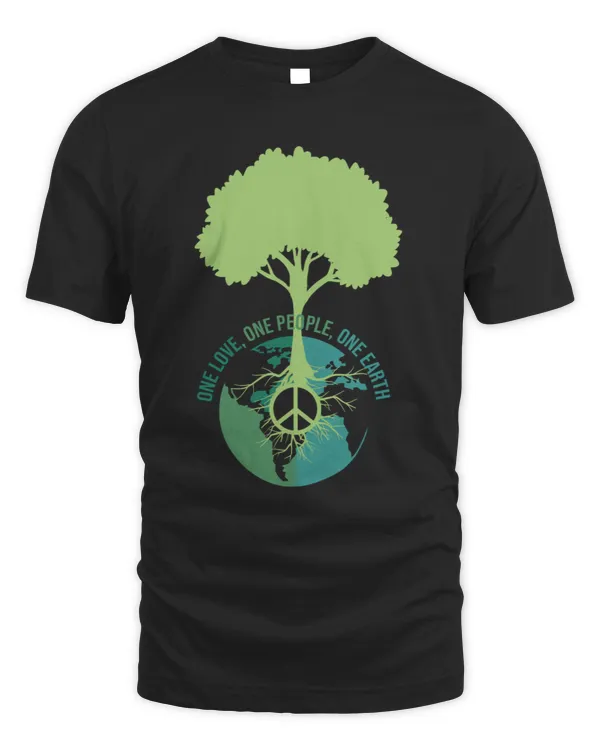 World peace sign tree earth