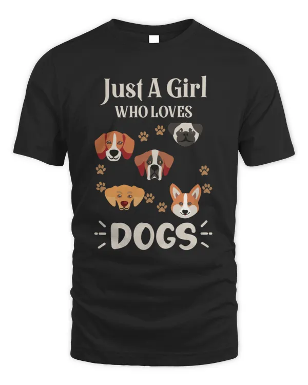 Funny quotes Just a girl who love dogs