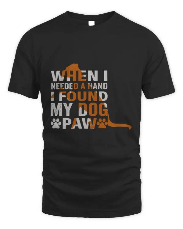 When i needed a hand i found my dog paw