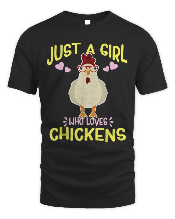 Just A Girl Who Loves Chickens Cute Chicken Bandana Girl