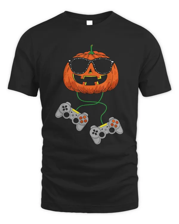 Halloween Jack O Lantern Gamer Boys Kids Men Funny Halloween
