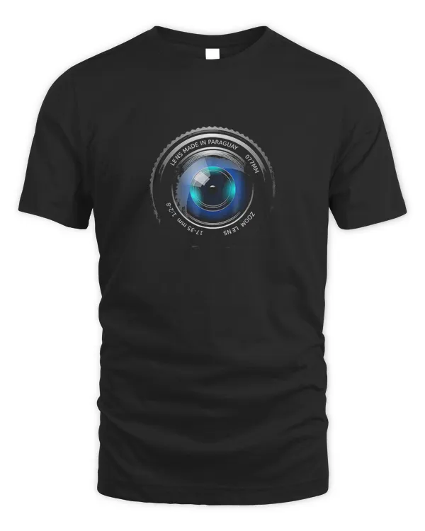 Camera Lens T Shirt For Photographers