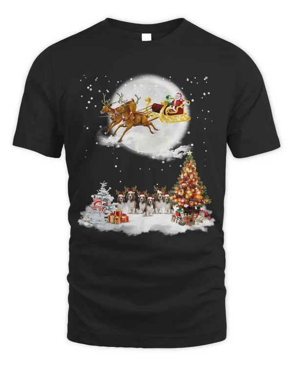 Beagle Christmas Santa Reindeer Xmas Gift For Beagle Dog Men Sweatshirt