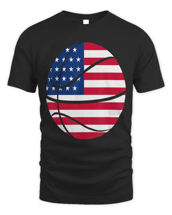 4th Of July Basketball Shirt Sports Funny American Flag Gift T-Shirt