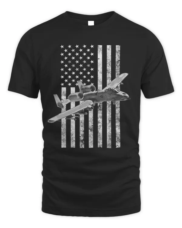 A-10 Thunderbolt II American Flag - A-10 Warthog T-Shirt