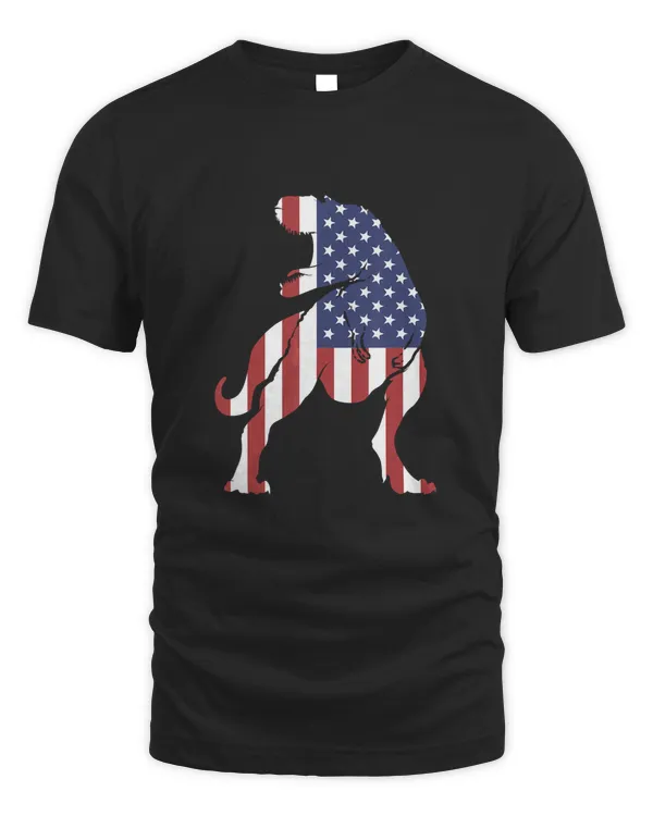 American Flag Dinosaur Shirt  Cool America Dino Lovers Gift