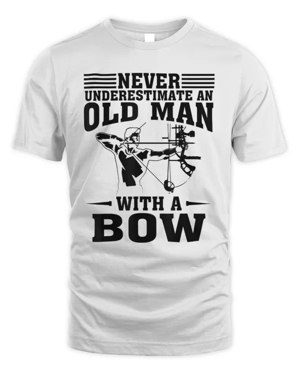 Funny Archery Gift For Deer Bow Hunter Men Grandpa Hunting T-Shirt