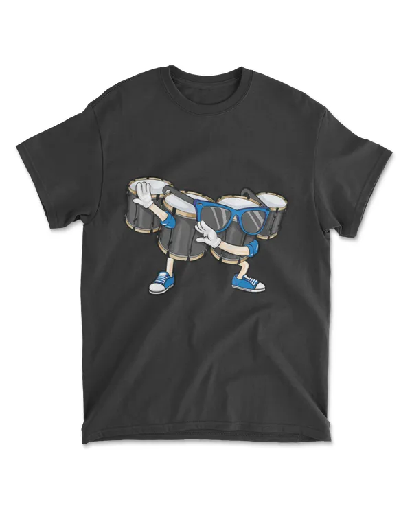 Cool Dabbing Marching Tenor Drums Funny Hip-hop Drummer Gift T-Shirt