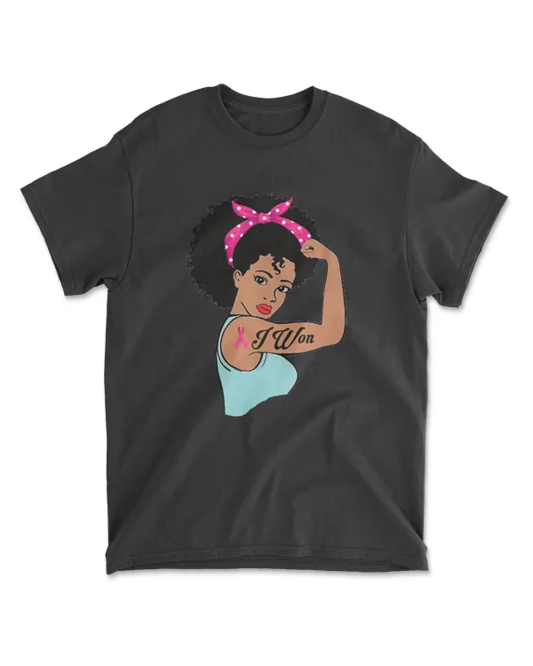 Breast Cancer Awareness I Won Rosie The Riveter Pink Ribbon