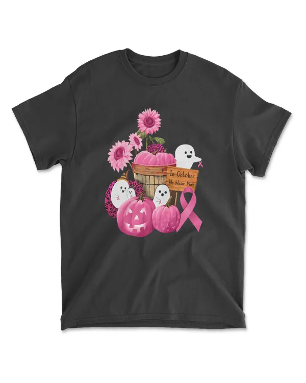 Breast Cancer Awareness In October We Wear Pink Ghosts And Pumpkins