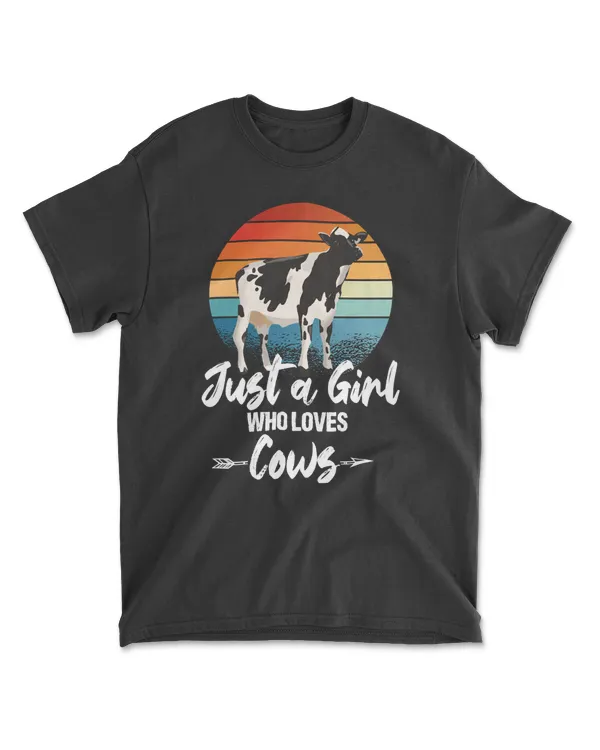 cow Just a girl who loves cows gift funny cow famer
