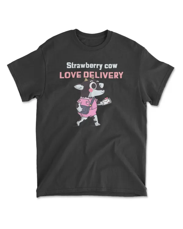 Cow strawberry cow love Classic