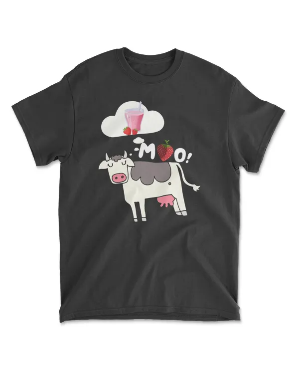 Cow Strawberry cute cow, Pink Strawberry cow shirt 6