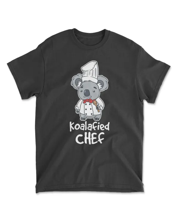 Koala Animal Chef Koalafied Baby Bear Food Kids Tees Cute