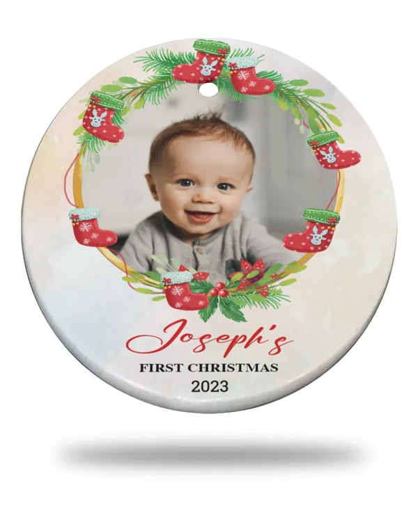 Circle Ceramic Ornament