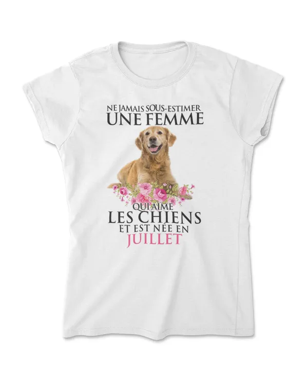 Ne jamais sous-estimer une femme qui aime Les Chiens Juillet