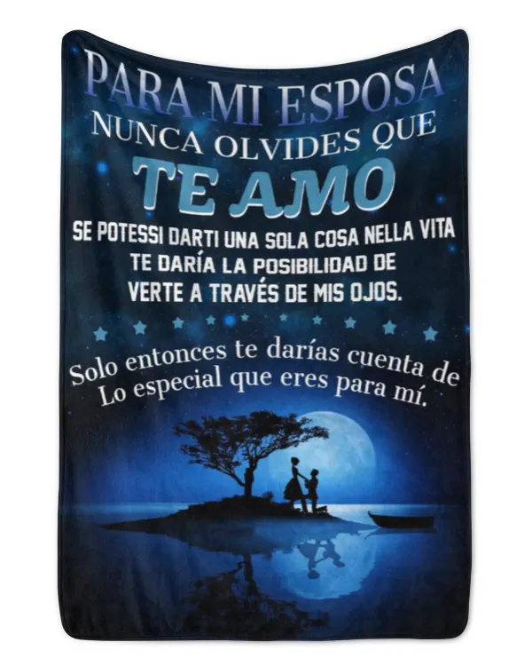 ES - MANTA PARA MI ESPOSA NUNCA OLVIDES QUE TE AMO