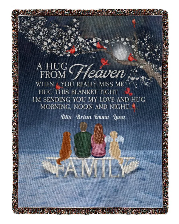 A Hug From Heaven For Pet Lovers - Personalized Blanket, Gifts For Dog Lovers, Gifts Idea For Dog Lovers