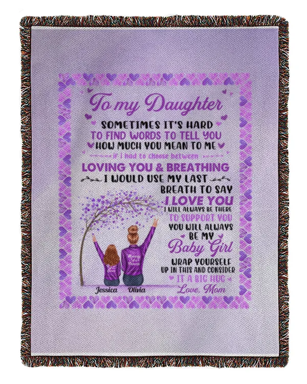 You Will Always Be My Baby Girl - Personalized Blanket - Christmas, Gift For Daughter, Gift Idea For Daughter