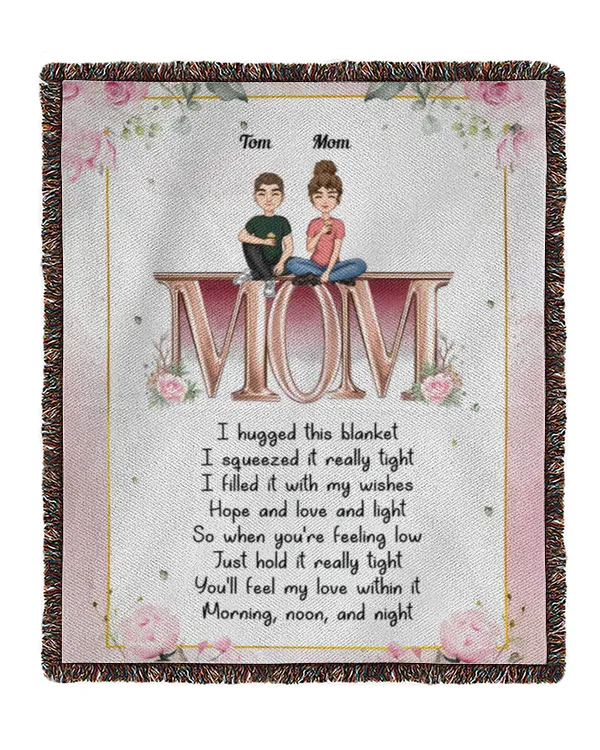 Hold It Tight And Feel Our Love Within It - Personalized Blanket, Gifts For Mom, Gifts Idea For Mom, Mother's Day Gift