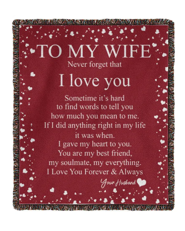 Personalized Letter To My Wife From Husband Gift Baby Blanket, Gifts For Wife, Gifts Idea For Wife