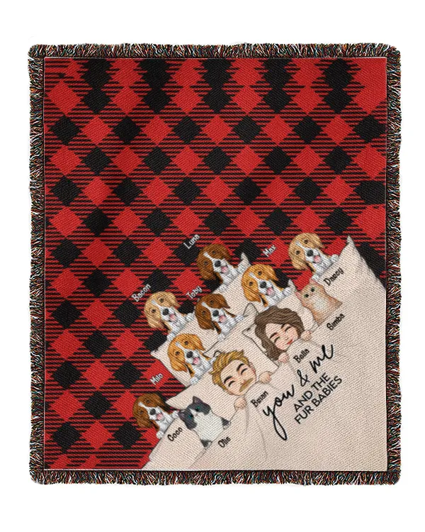 You & Me And The Dogs The Cats V2 - Personalized Blanket, Gifts For Cat Lovers, Gifts Idea For Cat Lovers