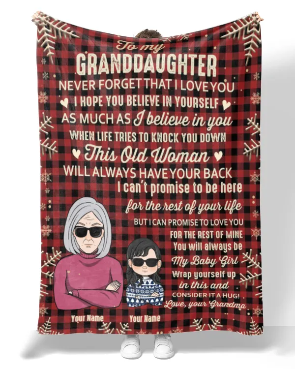 You Will Always Be My Baby Girl - Personalized Blanket - Christmas Gift For Granddaughters, Grandsons, Gifts For Grandson, Gifts Idea For Grandson