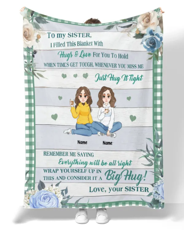 Always Sisters - Personalized Blanket, Gifts For Sister, Gifts Idea For Sister