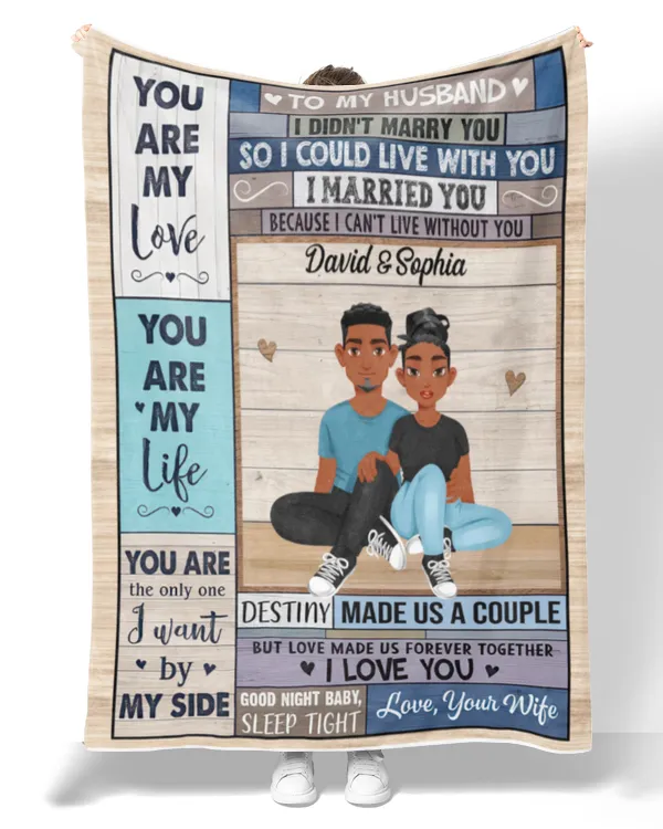 Good Night Baby, Sleep Tight - Personalized Blanket, Gift For Husband, Gift Idea For Husband