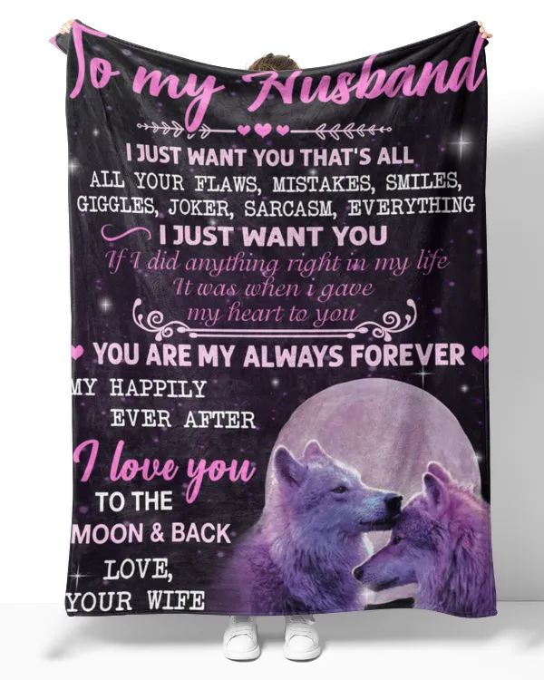 to my husband, love your wife to the moon and back