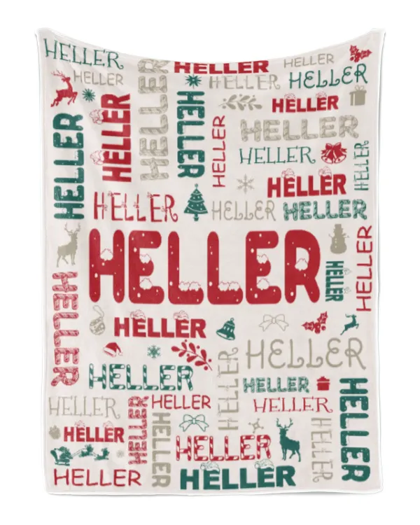 Personalized Christmas Blanket with Name, Custom Name Blanket for Baby, Custom Blanket with Christmas Tree, Christmas Gift for Fbus02383 Heller XMASBL02