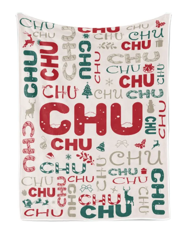 Personalized Christmas Blanket with Name, Custom Name Blanket for Baby, Custom Blanket with Christmas Tree, Christmas Gift for Fbus00232 Chu XMASBL02