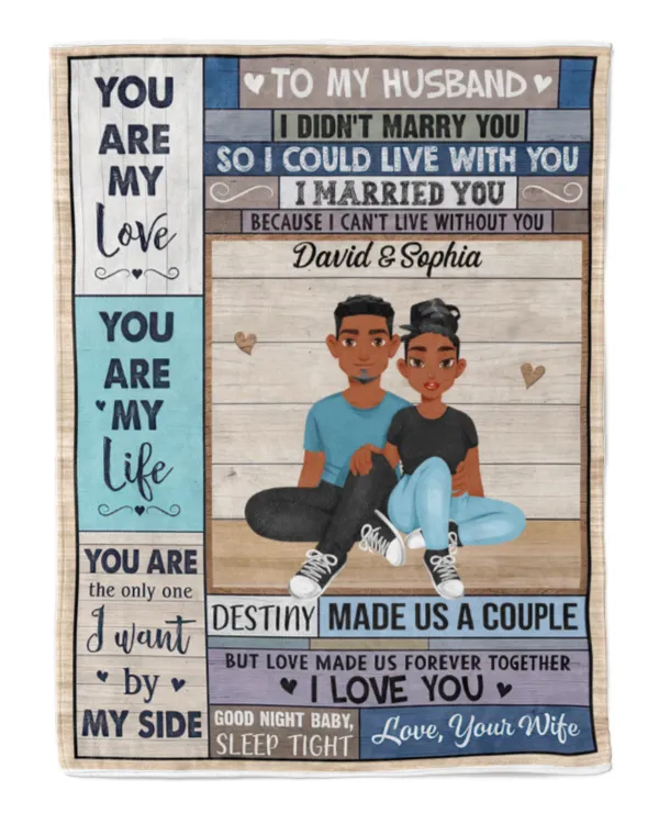Good Night Baby, Sleep Tight - Personalized Blanket, Gift For Wife, Gift Idea For Wife