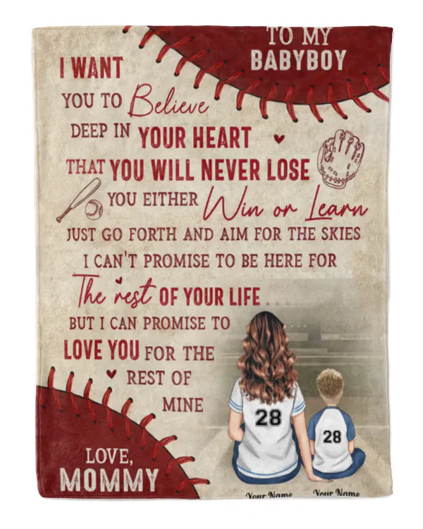 You Will Never Lose - Personalized Blanket, Gifts For Son, Gifts Idea For Son