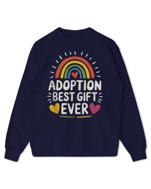 Love Makes A Family Adoption, Adoptive Parents Adoption Day Tee - Kids Standard Sweatshirt Kids Standard Sweatshirt
