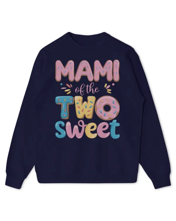Mami of The Two Sweet Donut Mom 2nd Birthday Girl Party Long Sleeve T-Shirt - Kids Standard Sweatshirt Kids Standard Sweatshirt