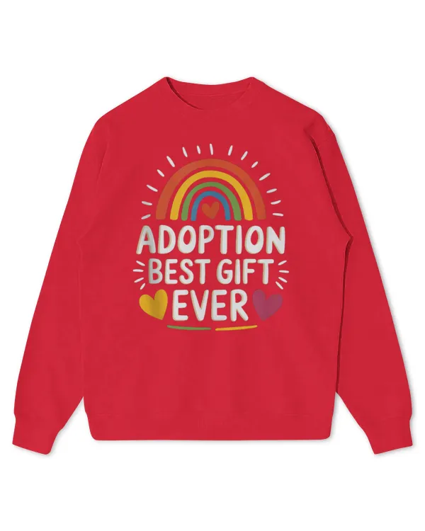 Love Makes A Family Adoption, Adoptive Parents Adoption Day Tee - Kids Standard Sweatshirt Kids Standard Sweatshirt