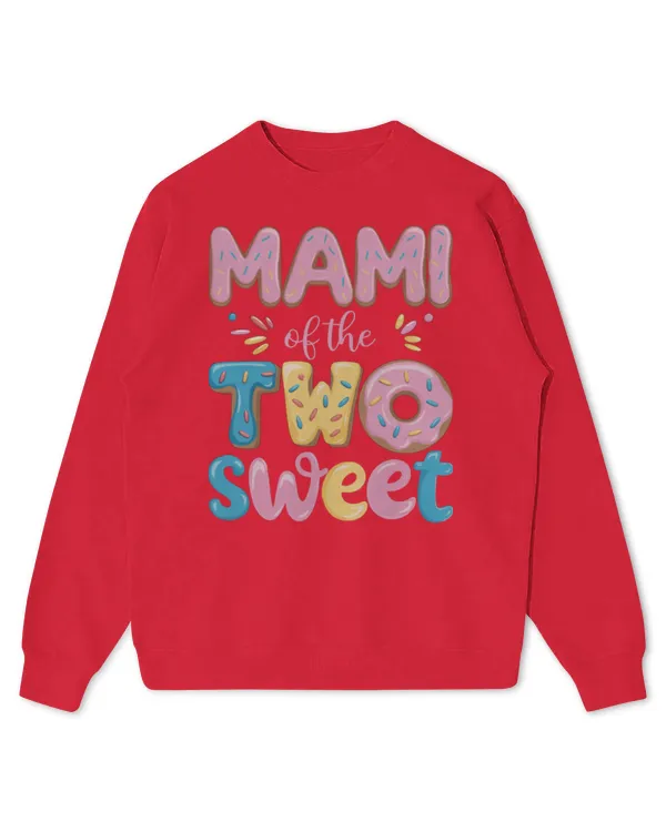 Mami of The Two Sweet Donut Mom 2nd Birthday Girl Party Long Sleeve T-Shirt - Kids Standard Sweatshirt Kids Standard Sweatshirt