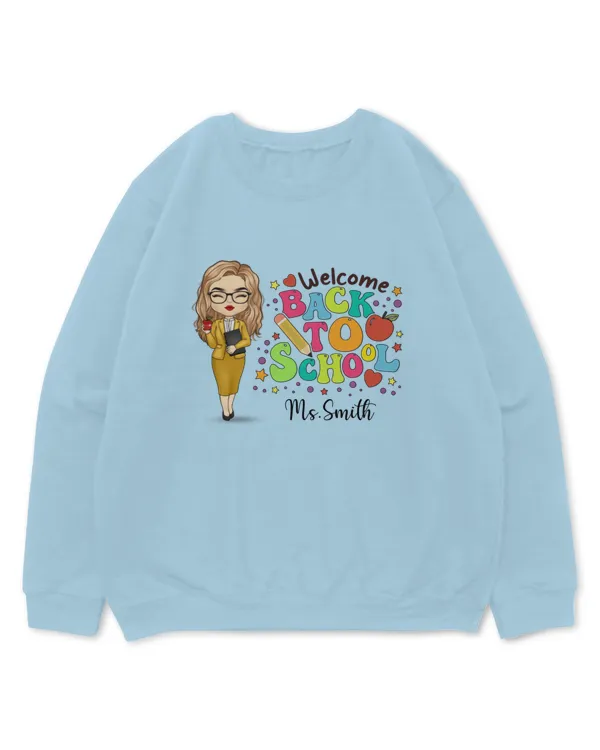 Welcome Back To School - Teacher Personalized Custom Unisex T-shirt, Hoodie, Sweatshirt, Gifts For Back to School, Gifts Idea For Back to School