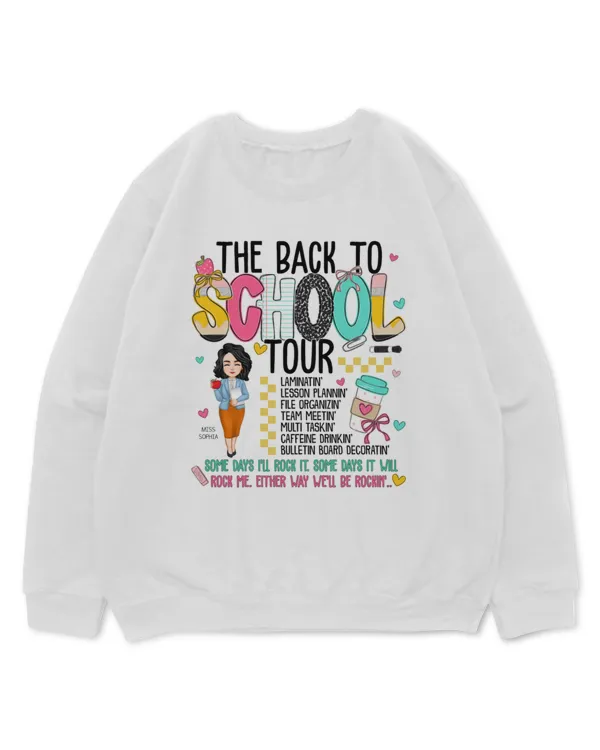 The Back To School Tour Teacher Custom Gift - Personalized Shirt, Gift For Back to School, Gift Idea For Back to School