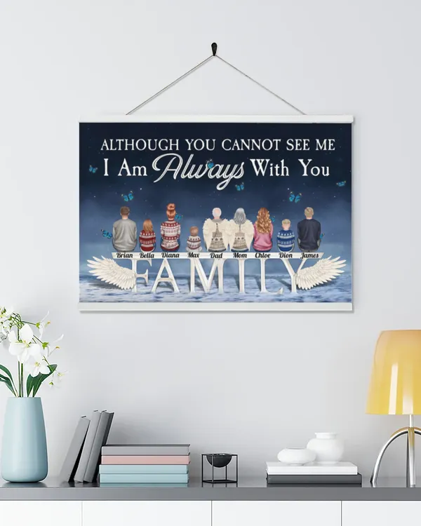 Heaven In Our Home - Personalized Poster-Wrapped Canvas - Gifts For Mom, Gifts Idea For Mom, Mother's Day Gift