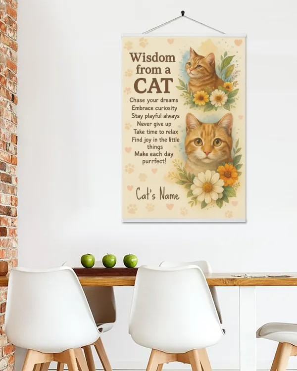 Customized Canvas Wishdom from a Cat