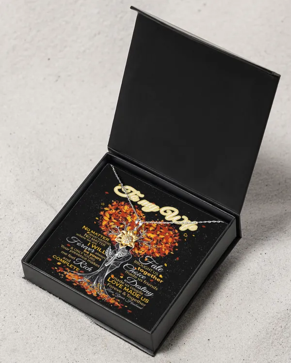 Sunflower Pendant Necklace