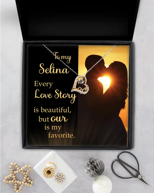 Personalized To My Soulmate Love Dancing Necklace, Gift To Girlfriend From Your Love, Wife Gift Ideas, Anniversary Day Gifts