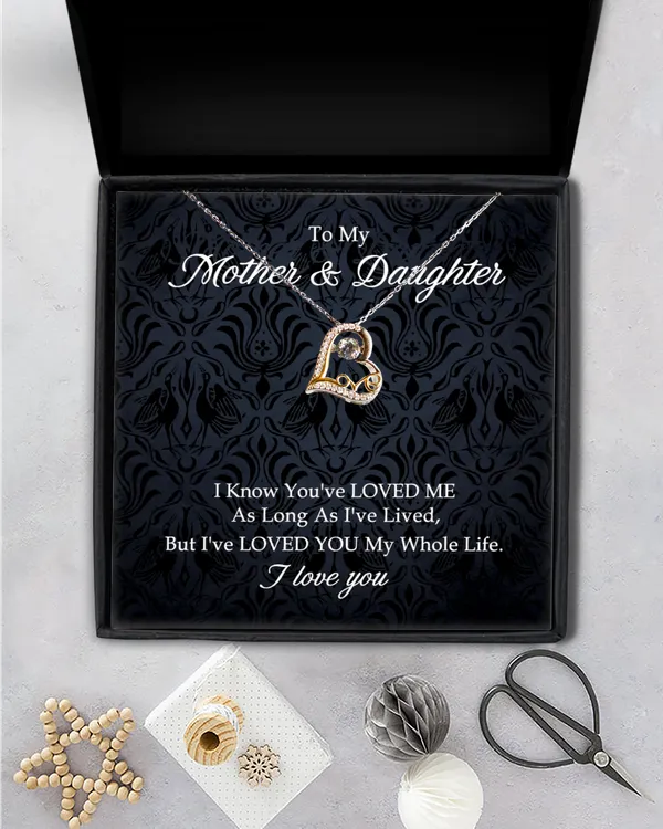 To My Mother Love Dancing Necklace Gift Jewelry To Mother, Gift For Grandmother, Mother And Daughter