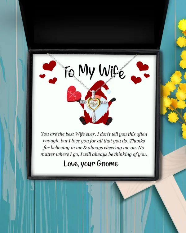 To My Gnome Wife Necklace