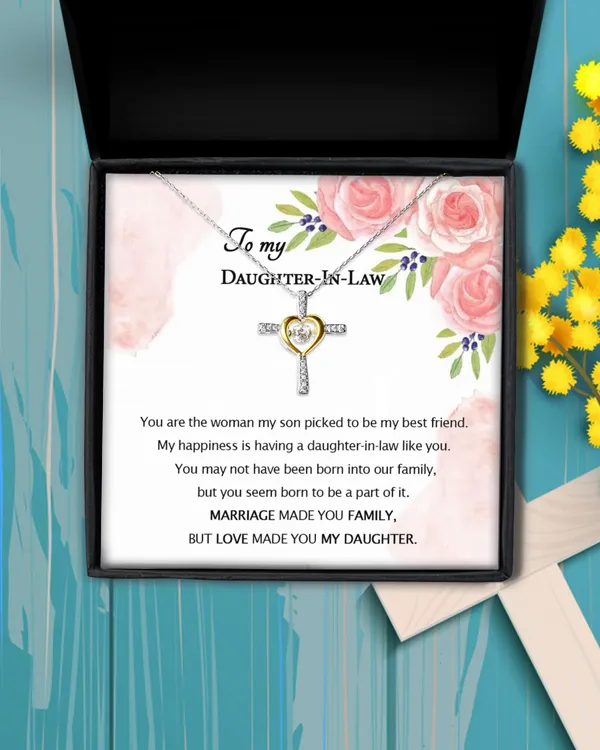 To My Daughter-In-Law On Her Wedding Day Gift, Christmas Gift for Daughter In Law, Daughter In Law Necklace, Future Daughter In Law Gift.