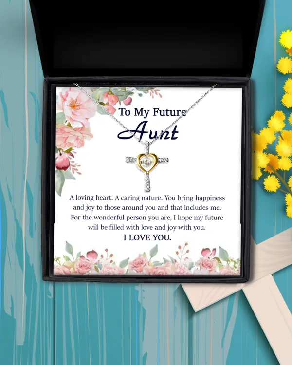 Future Aunt Love Knot Necklace, Wedding Gift for Future Aunt, Aunt of The Groom Necklace from Bride, Future Aunt Valentines Gift Idea