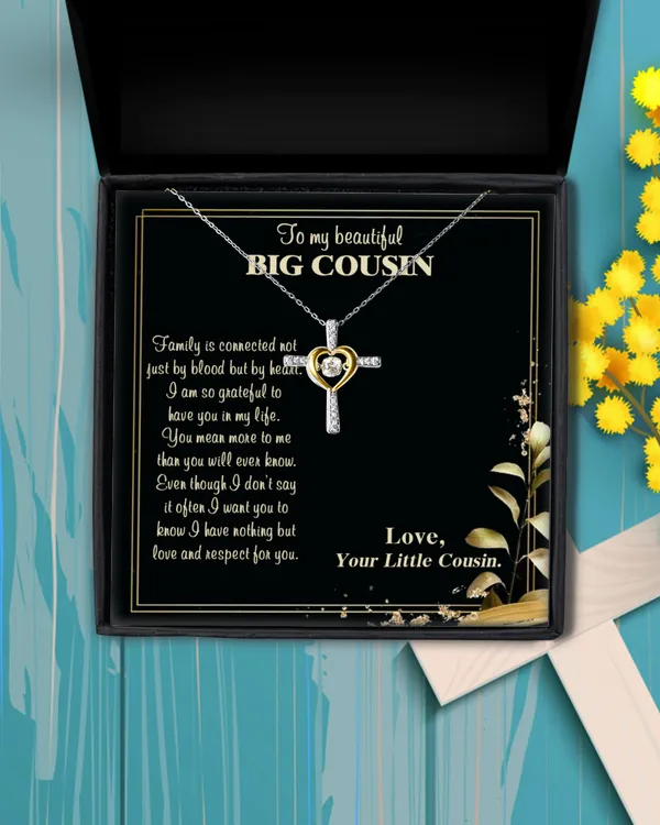 Big Cousin Birthday Gift Necklace, Valentines Gift for Big Cousin Necklace, Wedding Gift from Little Cousin
